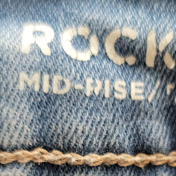 Old Navy Mid Rise Rockstar Light Wash Jeans Size 4 / Waist 27 - Picture 4 of 14